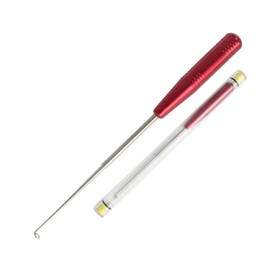 6.8 Inch Fishing Hook Remover Stainless Steel Fishhook Dehooker Hook Detacher Extractor Fishhook Disgorger with Aluminum Handle (Red)