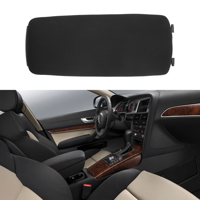 Center Console Armrest Cover Black Square 4B0864245AG Replacement for A6