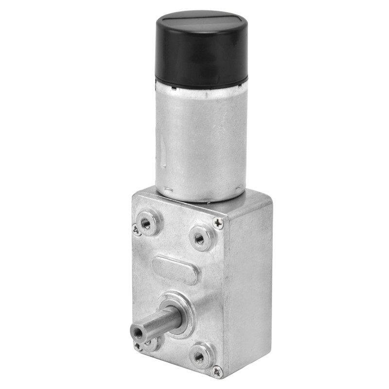 DC Worm Gear Motor 15mm Double Shaft Speed Reduction Drive