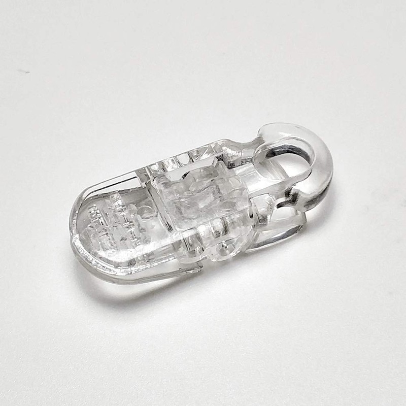 One Touch Clip, 0.2 inch (5 mm), Fish Clip, Clear