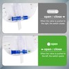 Easy-Tap Leg Bag Urinary Drainage Bag, 1000ml, Anti-Reflux Valve, Cloth