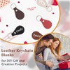 BTSKY 100 Pcs PU Leather Key Fob Kit - 10