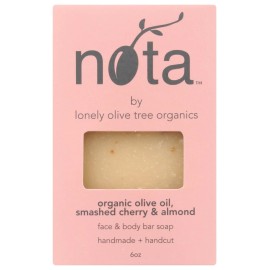 Nota Olive Oil Skincare Soap Bar Olive Oil Cherry 6oz (Pack of 3)