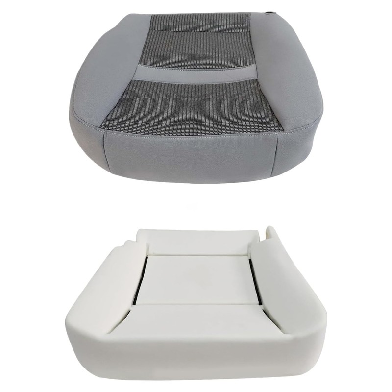 NLQR Cloth Gray Front Driver Side Bottom and Seat Cushion