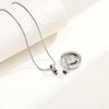 Compass Urn Necklace for Ashes Stainless Steel Cremation Jewelry Memorial