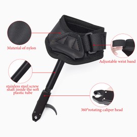 Elong Compound Bow Quick Shot Release Buckle Strap Black Trigger Caliper Shooting Left & Right Hand