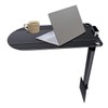 16.8" Metal Platform Bed Frame Folding Table,Bedside Clip-On Nightstand for