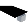 Acrylic Sheet, 2025 Black, Opaque, 4.5MM (3/16") Thick, 24" W