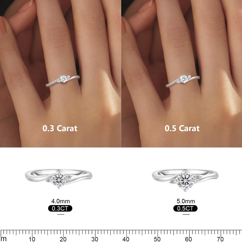 [KRKC] Proposal Ring, Moissanite Ring, Engagement Ring, Engagement Ring, 0.3