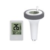 Wireless Floating Pool Thermometer, Bath Thermometer, indoor temperature with LCD