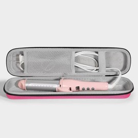 TOVINANNA Tragbarer Hartschalenkoffer für Glätteisen und Lockenstab hitzebeständige Reise-Aufbewahrungstasche für Haarwerkzeuge und Zubehör, Haar-Werkzeug-Organizer