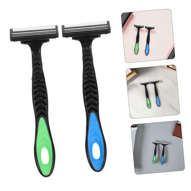 TOVINANNA 4pcs Portable Men's Grooming Razor Body Shaver for Sensitive