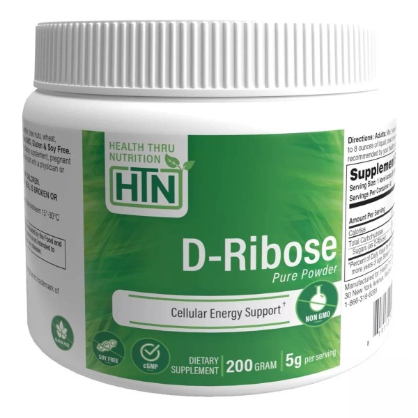 Health Thru Nutrition D Ribose D Ribosa Bioenergia 200 Gr Energia Celular Eg R09