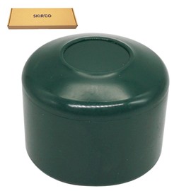 SKIR'CO RAL 6005 Fence Post Caps Round 40 mm Green Plastic Caps for Round Fence Posts Fence Post Covers Moss Green (Pack of 6)