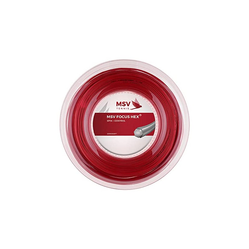 MSV Focus-Hex String Reel - Red, 1.23 Mm