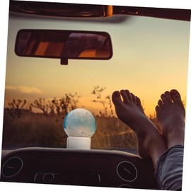 Ciieeo 2pcs Creative Glass Crystal Ball Bases for Tabletop Decor Stylish Living Room Ornaments with Sturdy Support for Sphere Display and Home Decoration