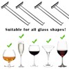 AMUFYSHH 4 Packs Wine Glass Rack Hanging Wine Glasses Holder