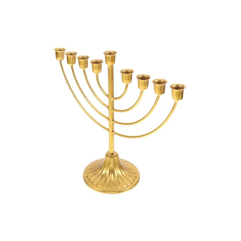 Alipis Hanukkah Menorah Decor Metal Candlestick Stand Tabletop Decor for