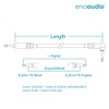 enoaudio Mogami 2524 Instrument Cable | Neutrik Gold Silent Switch