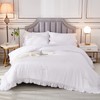 Andency White Oversized Super King Plus Comforter Set, 3 Pieces
