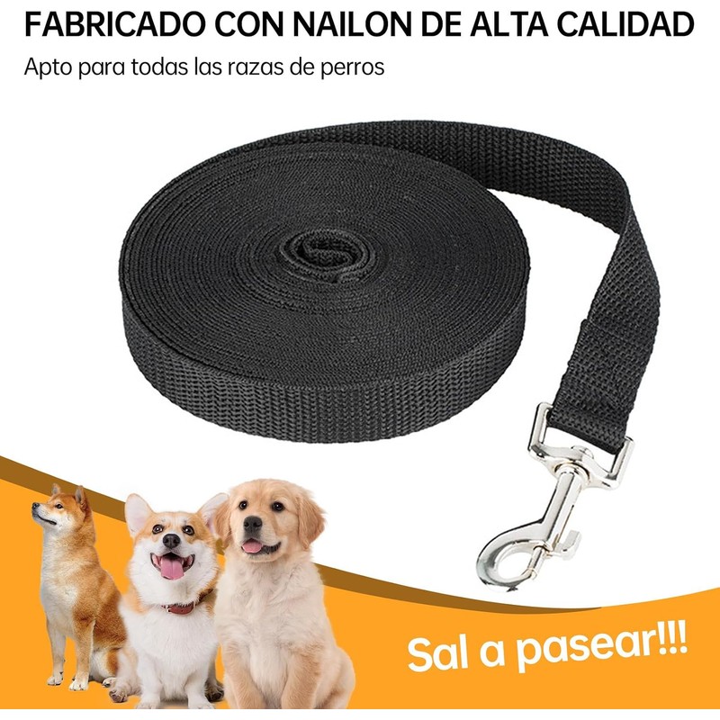 2Pcs Correas para Perros, 10m Manos Libres Correa de Adiestramiento,