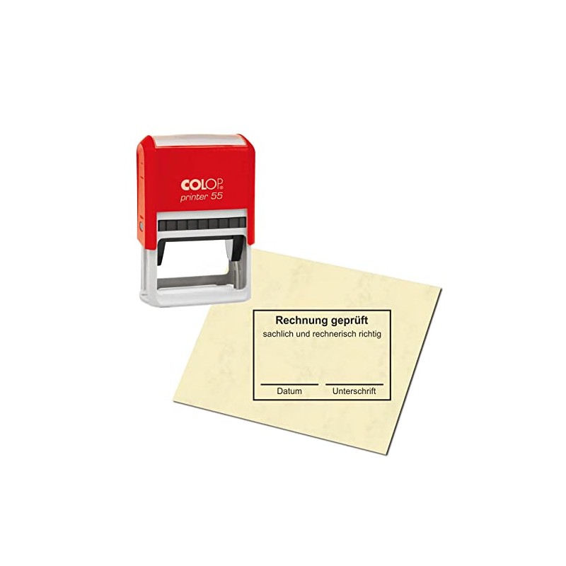 Stamp Accounting Stamp – Invoice Tested with Signature – Accounting
