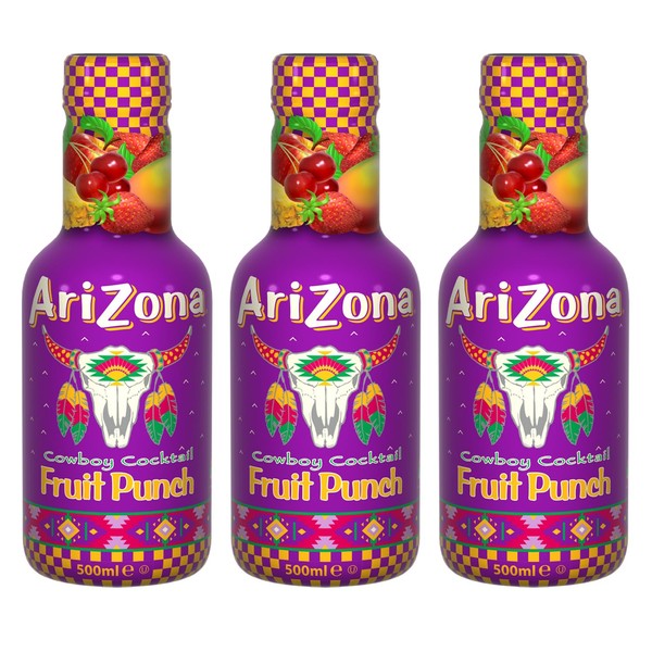 AriZona - Cowboy Cocktail - 100% Pleasure Fruit Juice - Flavoured and Refreshing - 500 ml Bottle