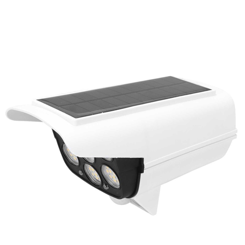 Solar LED Wall Light Simulated Camera Induction Lamp Remote Control