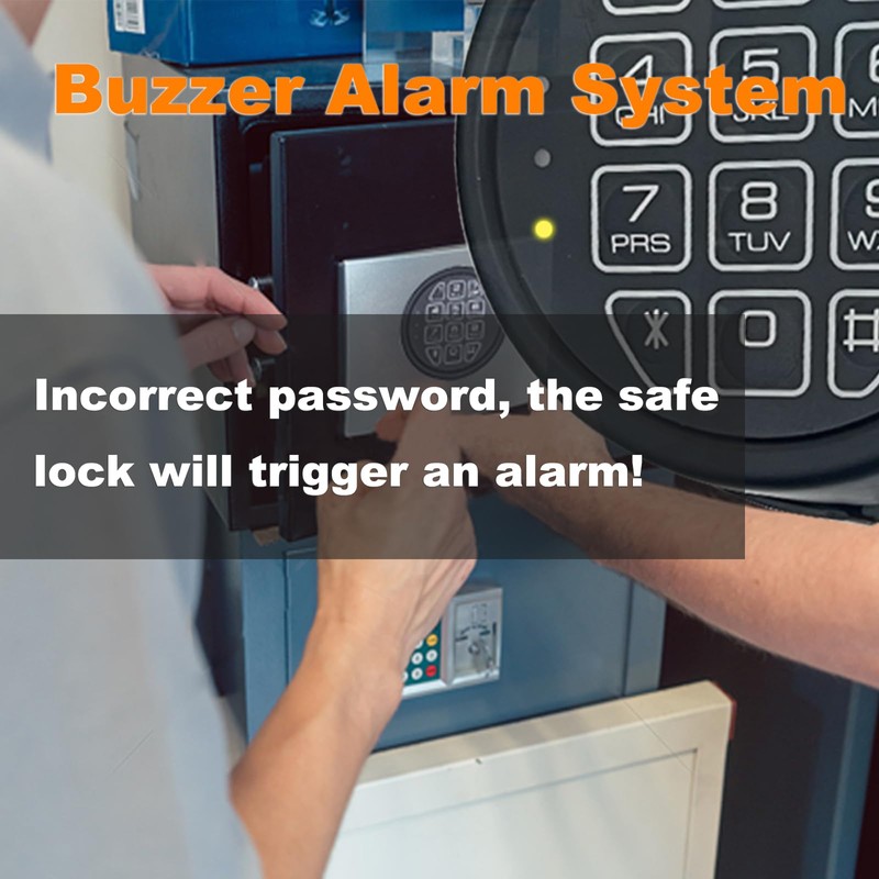 Electronic Safe Lock Replacement Keypad with Solenoid Lock, Gun Safe