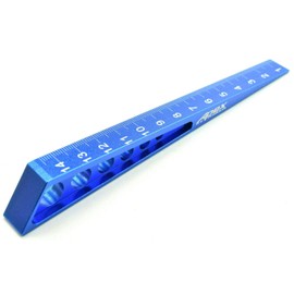 Apex RC Products 0-14mm Blue Aluminum On Road Ride Height Gauge #2751
