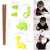 VANANA Training Chopsticks, 4 Pairs Kids Children Chopsticks Reusable Bamboo
