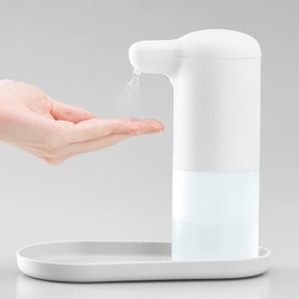 Toffy HW-DS3-PW Auto Liquid Dispenser, Pure White, Alcohol, Mist, 10.1 fl oz (300 ml), Touchless, IPX3 Waterproof, Antibacterial, Disinfection, Infection Prevention