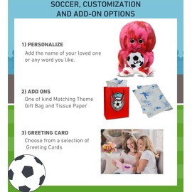 DolliBu Pink Tie-Dye Octopus Stuffed Animal with Soccer Ball Plush - Soft Huggable Octopus Playtime Plush Toy, Cute Ocean Life Gift, Super Soft Plush Doll Animal Toy for Kids, Adults - 10 Inches