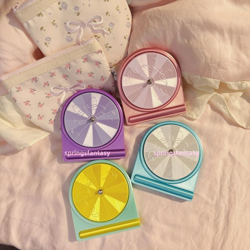 Shiny Mini Portable Yarn Spinner:_rose pink+embroidered bow bag