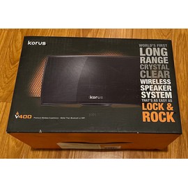 For Apple Korus - V400 Portable Wireless Speaker Bundle - Piano Black - NEW