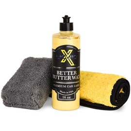 Liquid X Classic Wax Combo - 16oz Butter Wax, Yellow Xtreme Plush Waffle Towel & Plush Microfiber Applicator