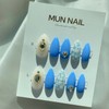 MunNail Pink Tweed❤️Color changeable - Long Oval / MunNail 핑크트위드❤️색상변경가능