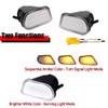 KENRTIR Clear Lens Switchback White/Amber DRL LED Turn Signal Lamp