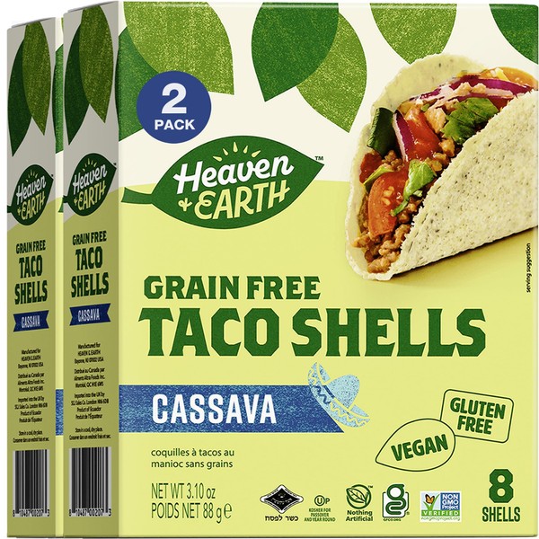 H&E Cassava Tacos, 2 Pack - Heaven & Earth Cassava