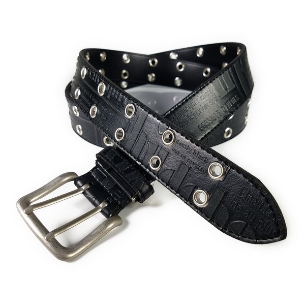 Sealand Long Double Eyelet Belt, English Pattern, Waist 19.7 -