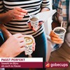 gobecups 100 White Paper Cups 200 ml / 7 oz