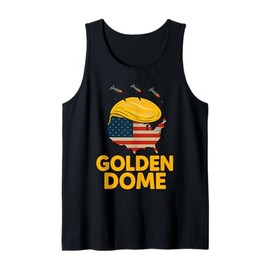 Golden Dome Hair Shield USA Satire Tank Top