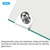 uxcell 2pcs Glass Door Pull Handles, Iron Door Clips Pull