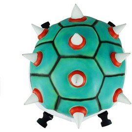 Bowsette Koopa Backpack Super Crown Cool White Spiked Shell Daypack Cosplay Costume Accessory Prop