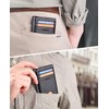 Buffway Slim Minimalist Front Pocket RFID Blocking Leather Wallets for