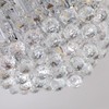 Gopmmy Modern K9 Crystal Raindrop Chandelier Lighting, Flush Mount G9