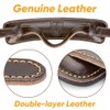 Dulphee Leather Guitar Strap 2.75", Padded Leather Guitar Shoulder Strap