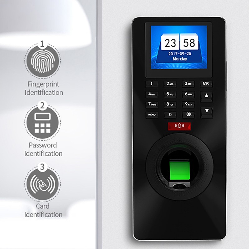 Door Access Control Password Fingerprint Card 125KHZ RFID TCP IP