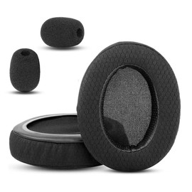 HTINDUSTRY Ear Pads Replacement Cushion Compatible with Cooler Master MH-751 MH-752 Gaming Headsets Ear Pads with Breathable Fabric/High Density Foam