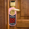 sourcing map Door Hanger Sign, Do Not Disturb Sign Wood